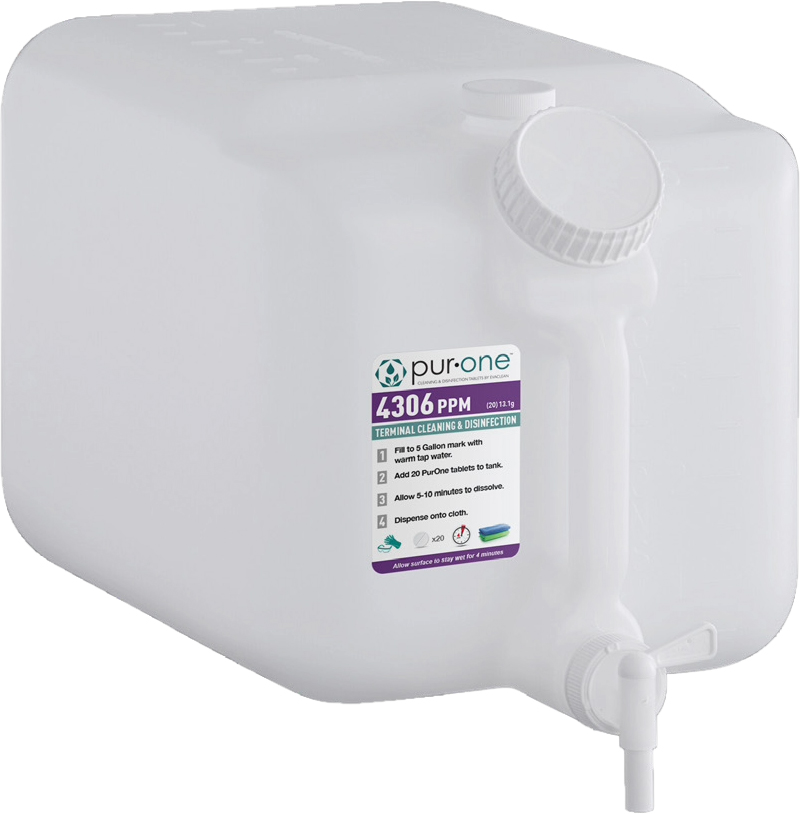 Bottle for large rolls